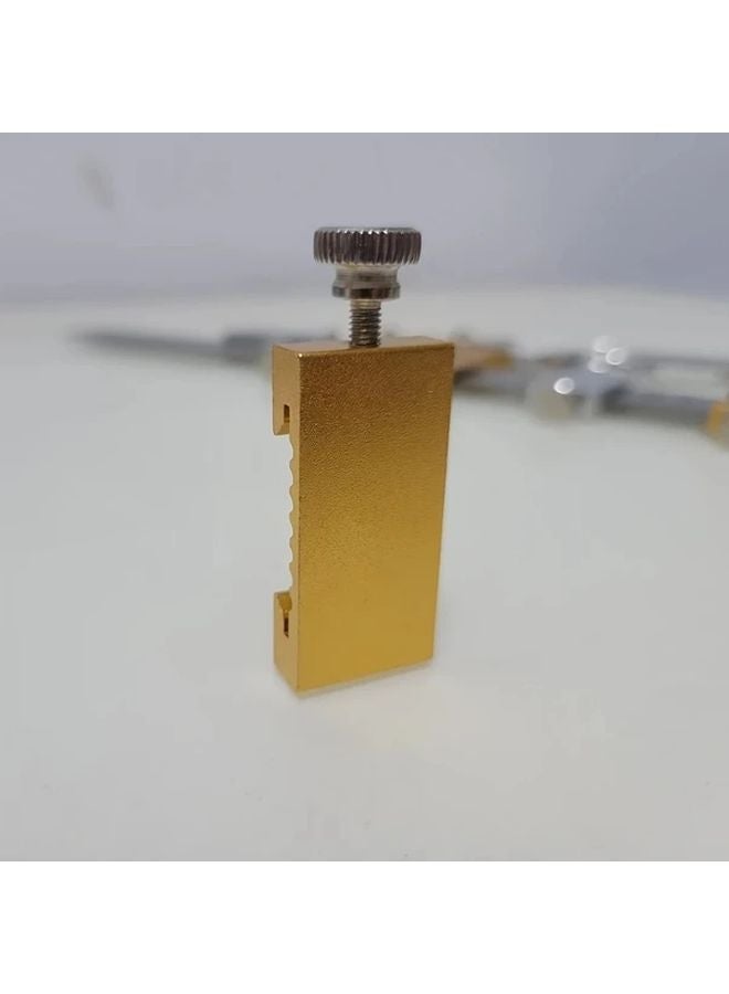 كتلة تثبيت مسطرة الصلب الذهبية لوضع العلامات والتوجيه في النجارة - Image 4