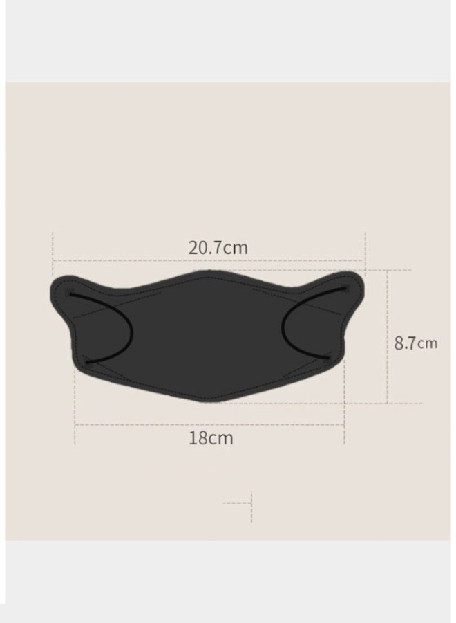KF94 Face Mask X-Large-Black(20 Pack),Adjustable Strap,Comfortable Fit,Made in Korea,Safety Protective Mask for Adults - Image 5