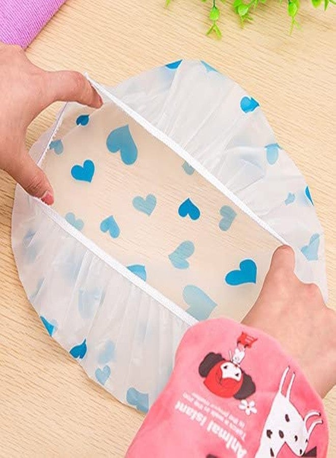 Bhuma Colorful Waterproof Elastic Eva Free-Size Bathroom Shower Caps Daily Use Plastic Shower Cap for Girl's and Women's - Image 3