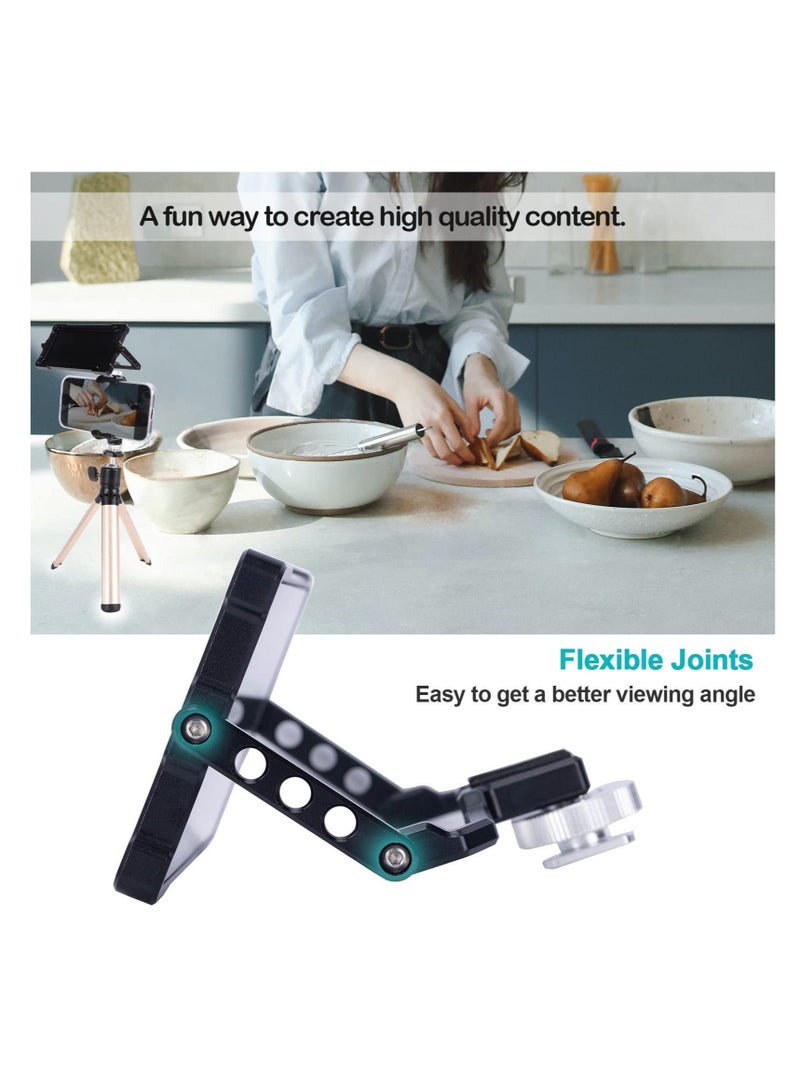 كابتن تيك , Plus Vlog Selfie Flip Mirror Mount, Applicable for iPhone and Mobile Phone, 360 Degree Flip Mirror fit for Sony A6 A7, Use for Horizontal, Vertical Video Filming Selfie Live-Streaming - Image 2