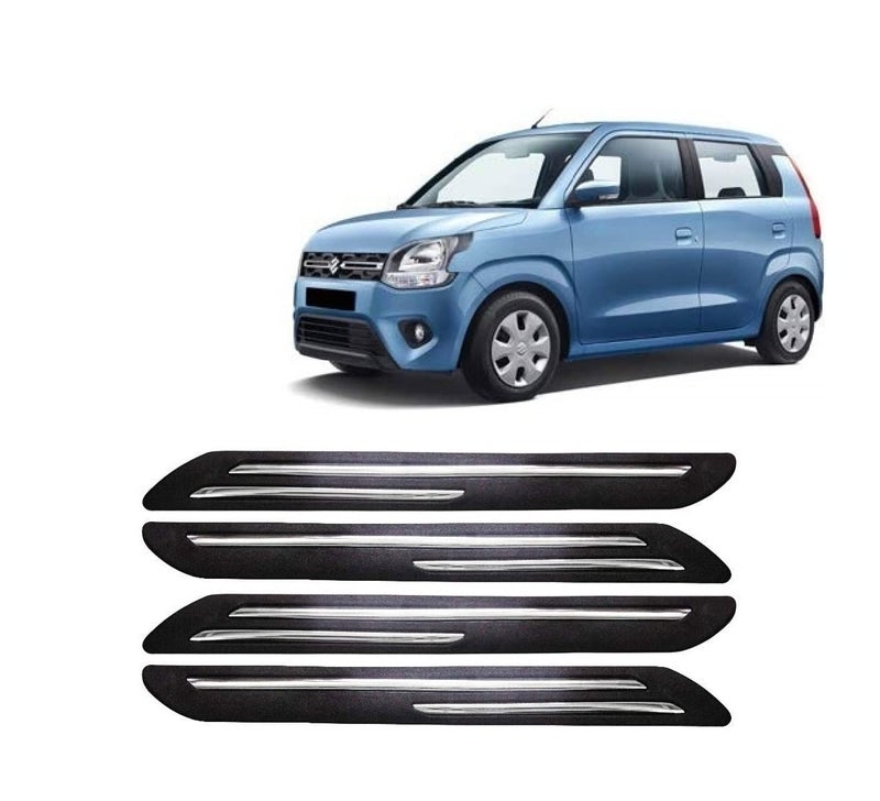 Car Bumper Guard For Maruti Wagon-R (New) - (Chrome Strip)