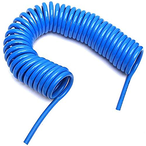 HOSEMART 12mm x 8mm x 10 Meter Long Polyurethane Flexible Pneumatic Pipe PU Coil Helical Spiral Tube Hose - Image 1