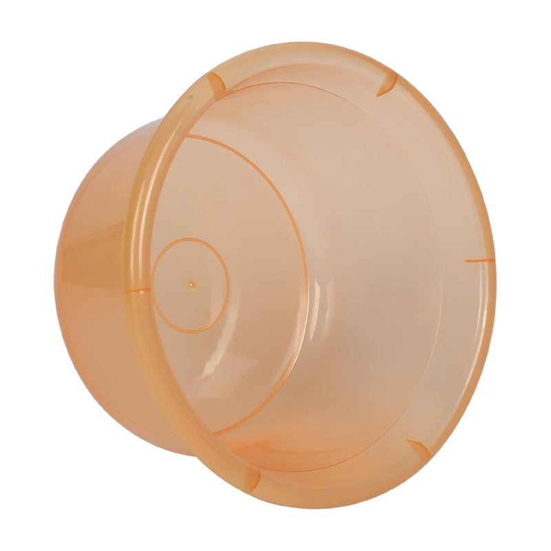 Kuber Industries Pack of 6 Bath Tub Multipurpose Bath Tub Tub for BathroomFeeding PanWashing Clothes Washing Tub Bathing Bathroom Tub 25 LTR Transparent Blue Orange - Image 5