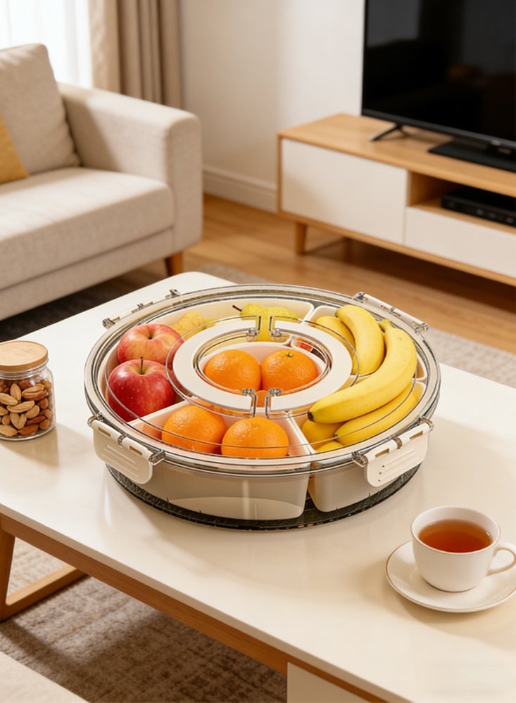 موندا صينية تقديم فواكه أنيقة متعددة الأقسام للاستخدام في المطبخ وغرفة الطعام والنزهات الخارجية. - Image 3