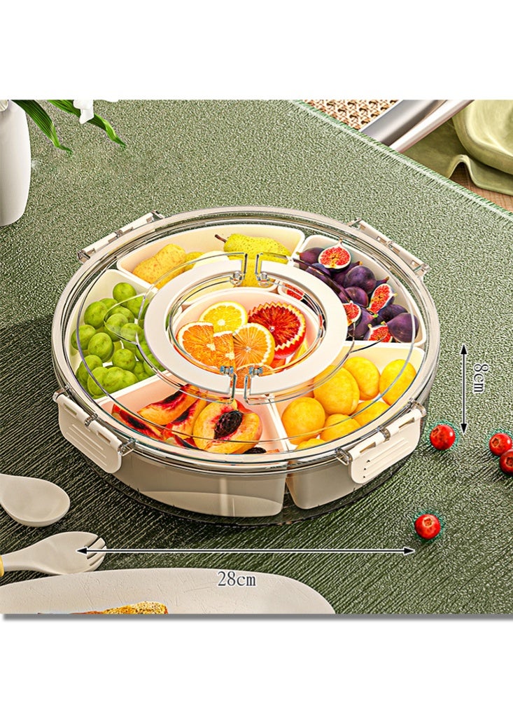 موندا صينية تقديم فواكه أنيقة متعددة الأقسام للاستخدام في المطبخ وغرفة الطعام والنزهات الخارجية. - Image 2