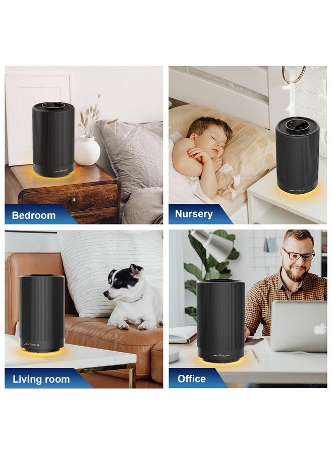 Jafända Jafanda Air Purifiers for Home Bedroom, True HEPA 13 Coverage 450 sqft,22 dB Portable Air Cleaner,Effectively Remove Pollen Dust and Odor to Prevent Seasonal Air Diseases,Night Light  - Image 2
