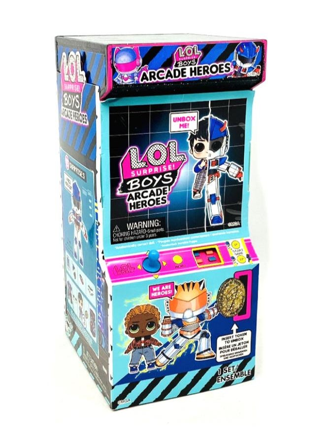 L.O.L. SURPRISE! Lol Surprise Arcade Heroes Figure Doll For Boys With 15 Surprises 