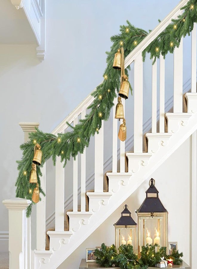 Sggvecsy 6.2Ft Christmas Norfolk Pine Garland Realistic Touch Artificial Pine Greenery Garland for Table Wall Mantle Indoor Fireplace Home Holiday Winter Xmas Decoration (2 Pack) - Image 2