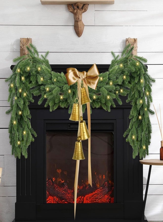 Sggvecsy 6.2Ft Christmas Norfolk Pine Garland Realistic Touch Artificial Pine Greenery Garland for Table Wall Mantle Indoor Fireplace Home Holiday Winter Xmas Decoration (2 Pack) - Image 3