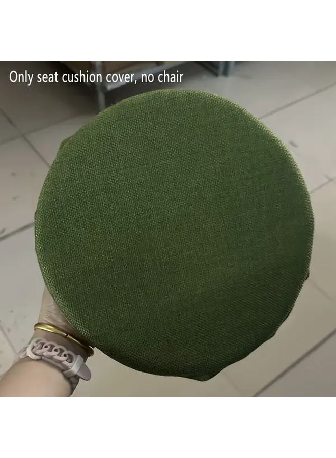 Coffee Color Portable Round Seat Cushion Cover for Travel and Home - Image 5