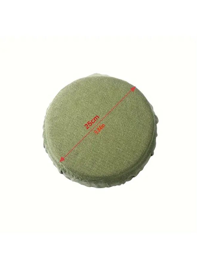 Coffee Color Portable Round Seat Cushion Cover for Travel and Home - Image 3