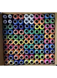 Shop & Shoppee Shop & Shoppee Multicolor 100% Spun Polyester Sewing Threads 100 Tubes(300 M Each) for Sewing and Tailoring Thread Spools (300m, Pack of 100, Multicolor)  - Image 2