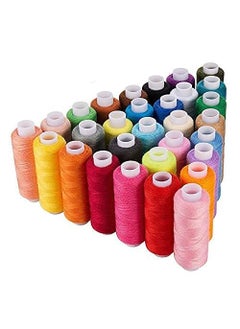 Shop & Shoppee Shop & Shoppee Multicolor 100% Spun Polyester Sewing Threads 100 Tubes(300 M Each) for Sewing and Tailoring Thread Spools (300m, Pack of 100, Multicolor)  - Image 1