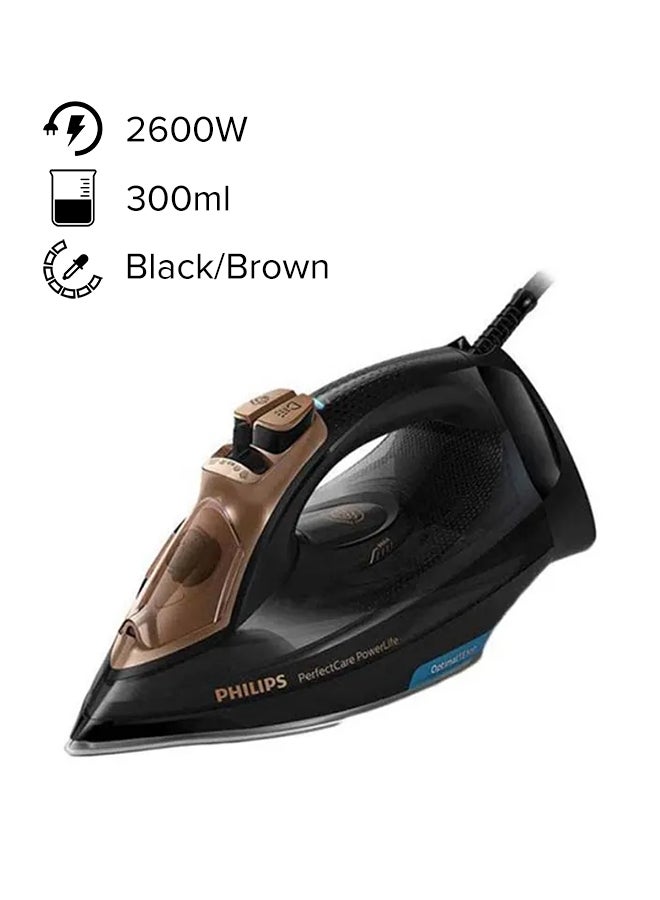 Philips Perfect Care Power Life Steam Iron Soleplate 300 ml 2600 W GC3929 Black/Brown - Image 1