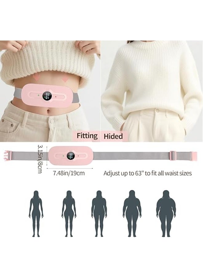 وسادة تدفئة لاسلكية لتخفيف تشنجات الدورة الشهرية وآلام الظهر والمعدة، جهاز كهربائي قابل للشحن مع 6 أوضاع حرارة للنساء - Image 4