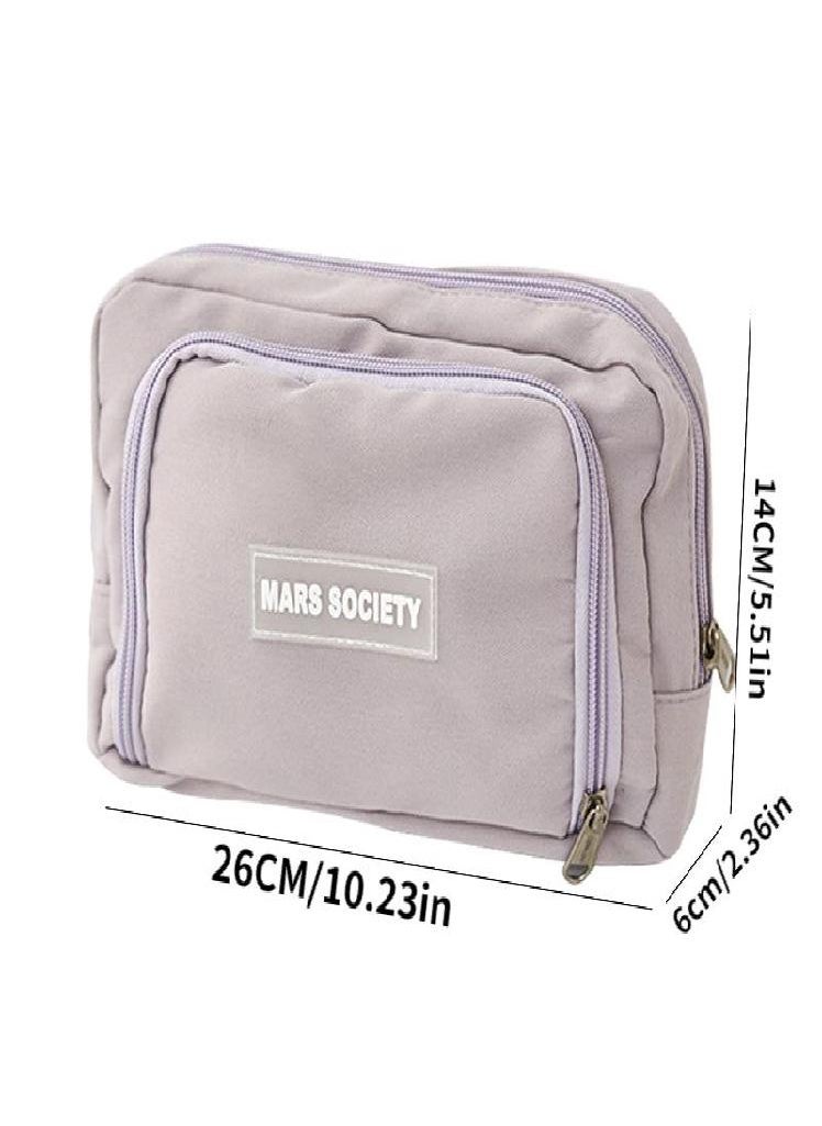 Eckek - Large Capacity Middle School and Primary School Students Pencil Case Double Pencil Case Simple Multi-functional Pencil Case Pencil Case - Image 1