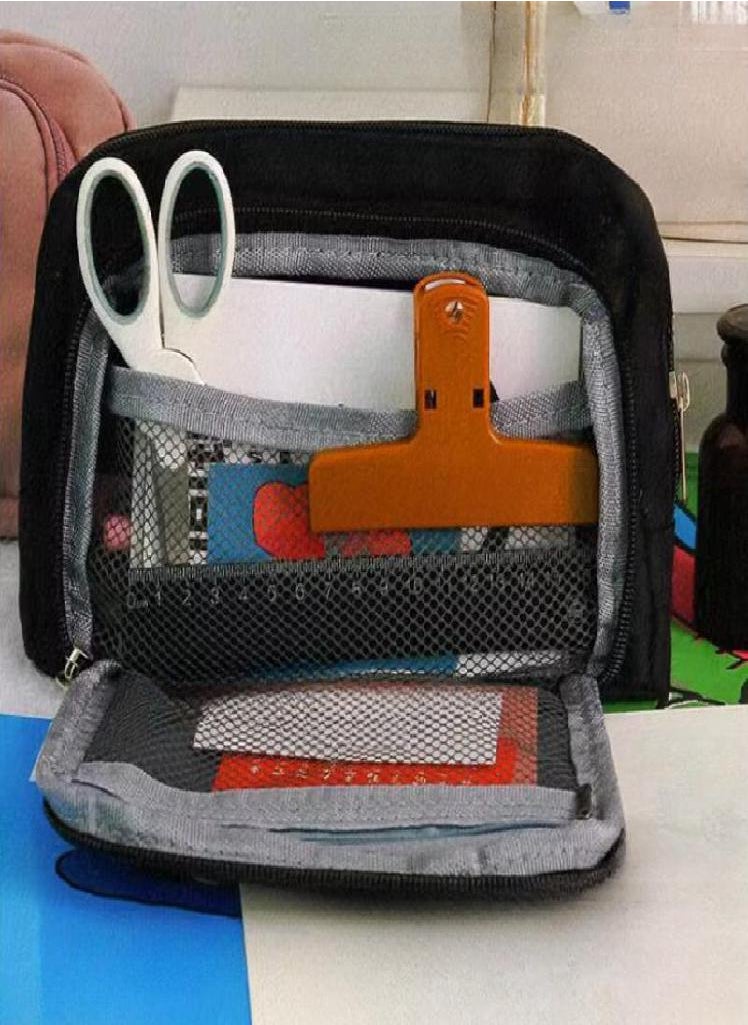 Eckek - Large Capacity Middle School and Primary School Students Pencil Case Double Pencil Case Simple Multi-functional Pencil Case Pencil Case - Image 1