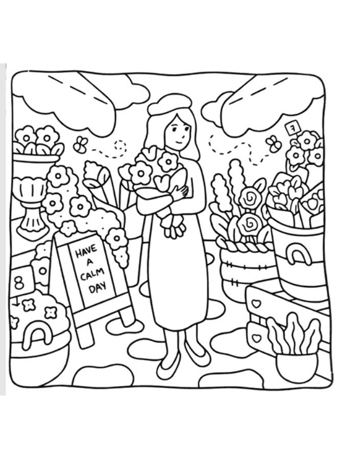 Moments of Calm Coloring Book for Adults and Children - Image 2