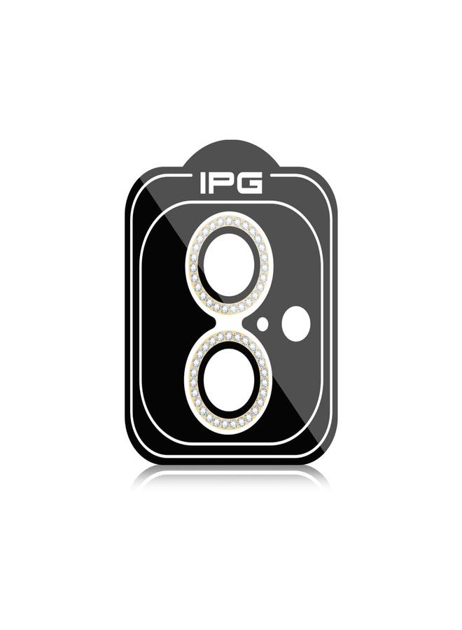 IPG ProLENS Diamond Frame Rhinestones Bling Camera Lens Protector for iPhone 16-16 Plus Alumina Silicate Tempered Class, HD Clarity, Scratch-Resistant, Individual Lens Cover for 16+DIAgold - Image 2