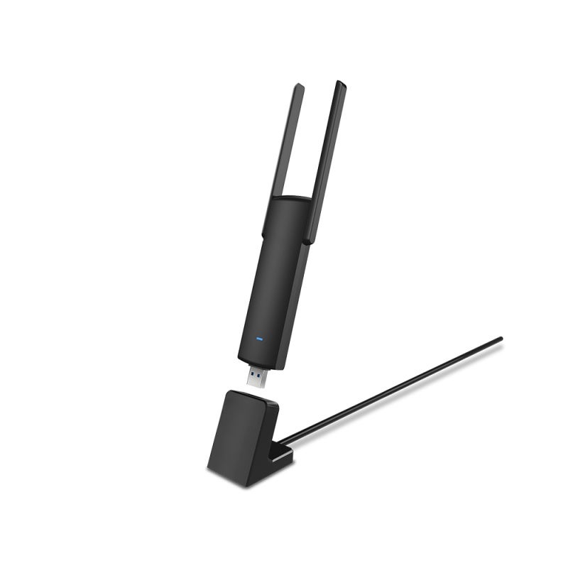 Dual Band USB 3.0 Wifi Adapter: Strong Signal With 4 PA Chips, Stable Connection With Dual Internal External Antennas - Fast Transmission, Wide Compatibility For Gaming Computers & Desktop PCs - Image 1