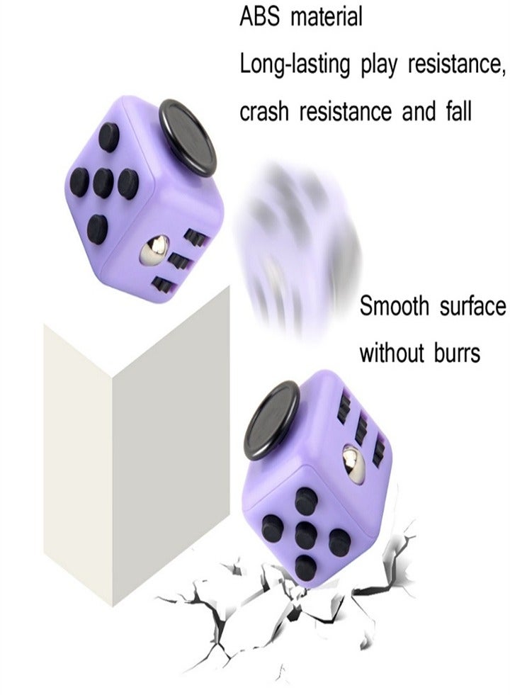 Stress Reducing Toys, Cubic Sensory Toys, Anti-Anxiety Toys for Children and Adults to Relieve Stress (Purple 2PS) - Image 4