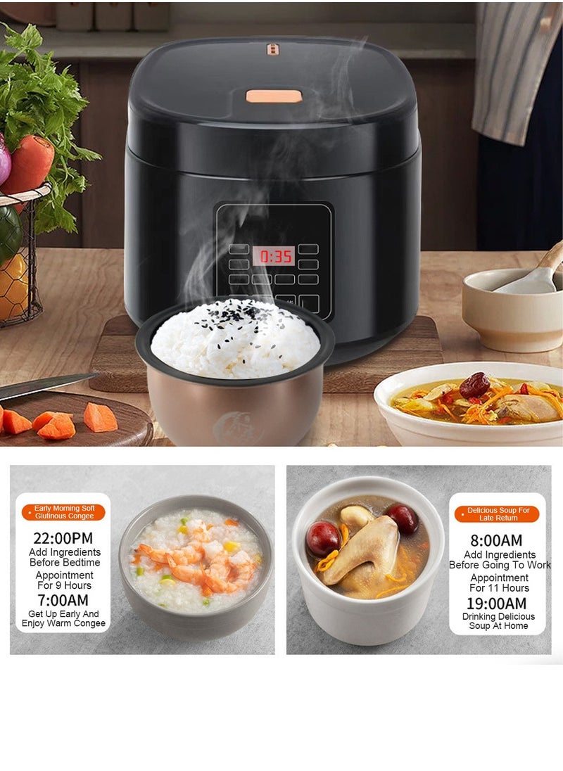 SILVER CREST - 5 Liters - Electric Rice Cooker, 8 In 1 Instant Programmable, 700 Watts, 12 Smart Programs TK-108 Black - Image 1