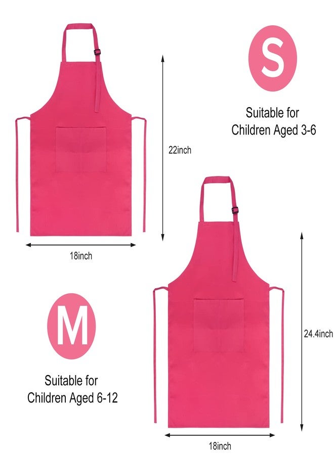 SINLAND Kids Apron with Pocket 2 Pack Adjustable Children Chef Apron for Cooking Baking Painting (M: 6-12 Years) - Image 4