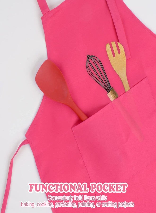 SINLAND Kids Apron with Pocket 2 Pack Adjustable Children Chef Apron for Cooking Baking Painting (M: 6-12 Years) - Image 2