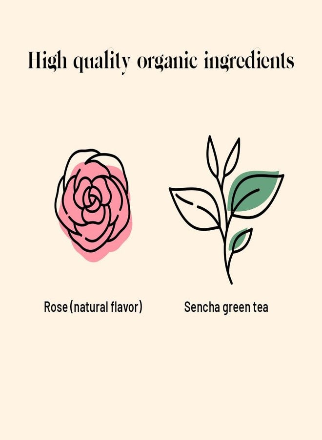Kusmi Tea - Green Tea Rose - Green Tea with Natural Rose Aroma - Organic Green Tea Rose Mix - Loose Tea - 100g Metal Tin - Quantity for about 50 Cups - Image 2