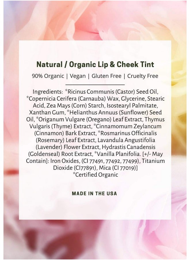 Mom's Secret Natural Organic Cream Blush Stick Cheek Tint 100% Natural Vegan Gluten Free Cruelty Free Made In The Usa 0.18 Oz. (Merlot)  - Image 5