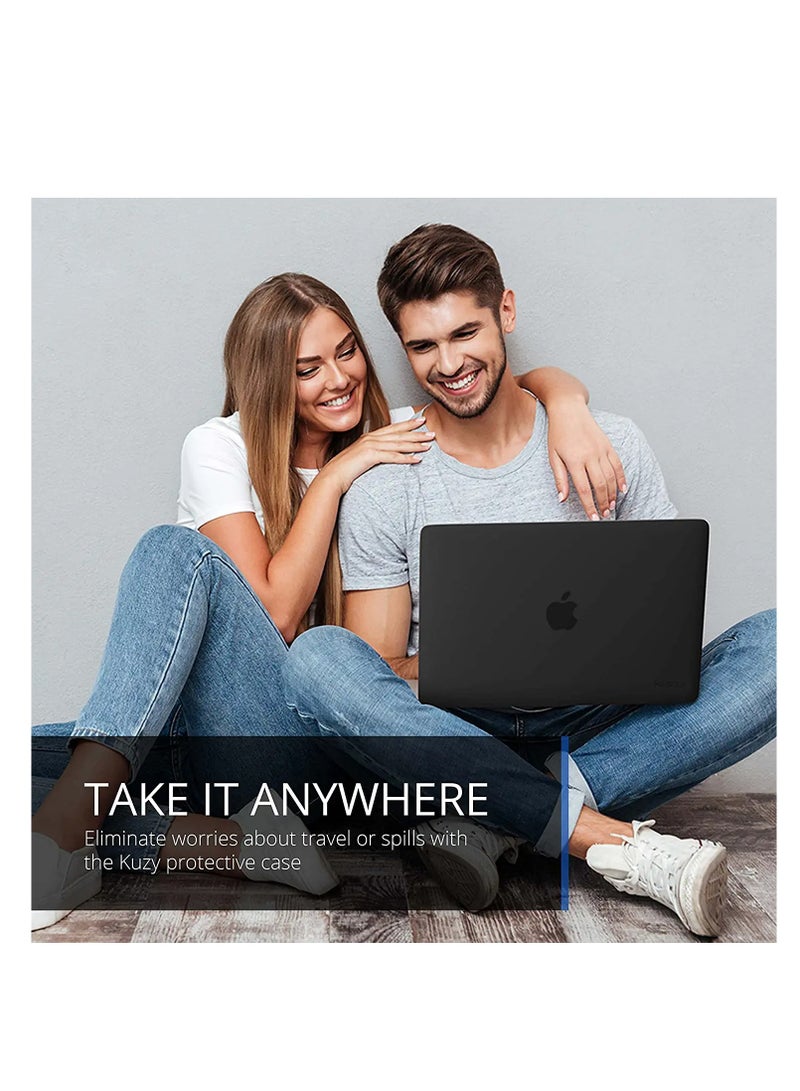 2 in  1 Compatible with 2022 M2 MacBook Pro 13 Inch Case 2021 2020 M1 A2338 A2289 A2251 A2159 A1989 A1706 A1708, Hard Shell Case  Keyboard Cover for Mac Pro 13 Touch Bar--Matt Black - Image 5