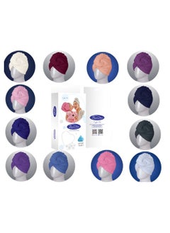 Banotex Cotton Hair Drying Cap Towel Cotton hair Towel Combed Cotton   Egyptian Cotton, Quick Drying Highly Absorbent Thick Highly Hair Towels SoftMade in Egypt  - Image 3