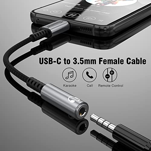 Thousover USB Type C to 3.5mm Female Headphone Jack Adapte - Image 2