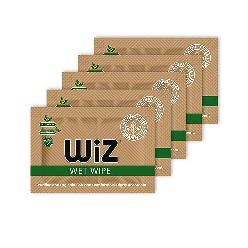 Wiz Single Refreshing Wet Wipes (Pack of 200) | Purified and Hygienic | Soft, Comfortable, Highly Absorbent | Alcohol-Free, Paraben-Free, Eco-Friendly, Biodegradable, pH Balanced - Image 1