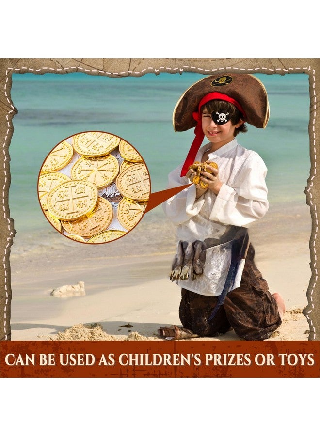 Byhoo Metal Pirate Coins, 30 Gold Treasure Coins Set, Metal Replica Spanish Doubloons, Pirate Treasure Chest Fake Coins Tokens, Realistic Money Imitation For Cosplay Toys Board Games - Image 4