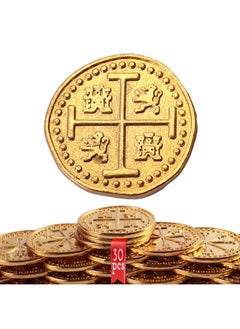 Metal Pirate Coins, 30 Gold Treasure Coins Set, Metal Replica Spanish Doubloons, Pirate Treasure Chest Fake Coins Tokens, Realistic Money Imitation For Cosplay Toys Board Games - pzsku/Z89E8778DF49587BE7677Z/45/_/1732775802/6f24aa0e-2412-481e-afce-86881427d41a