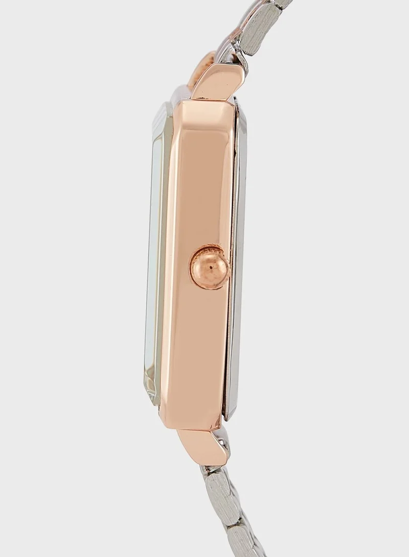 ELLA Rectangle Multilink Bracelet Watch