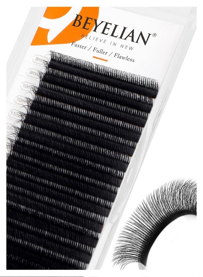 BEYELIAN Easy Fan Volume Lash Extensions 0.05 0.07 C D Curl 8-15mm Mixed & Single Length Tray Rapid Blooming Volume Lashes Self Fanning Lash Extension Supplies (0.05 D Curl) - Image 1