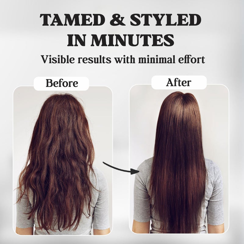 HerStyler Hair Comb For Straightening - Protects Hands - No More Knots - Styles Like A Pro - Versatile Hair Styling Comb - Travel Friendly (Black, Plastic, Dry Hair, 1 Count Pack of 1) - Image 5