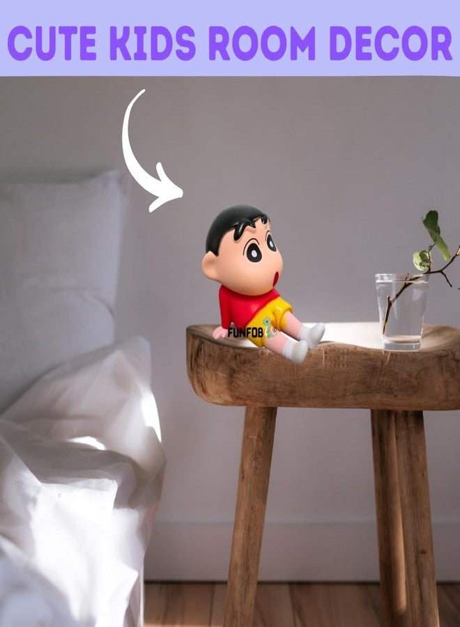 Funfob Shinchan Action Figure Mobile Holder Height-10cm Collectible Gifting Home Decor | Shinchan Holder Red - Image 4