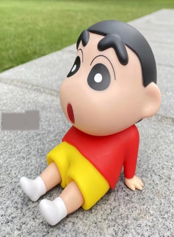 Funfob Shinchan Action Figure Mobile Holder Height-10cm Collectible Gifting Home Decor | Shinchan Holder Red - Image 1