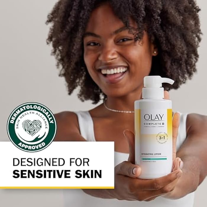 Olay Complete+ Hydrating Lotion Fragrance-Free, 10.1 FL OZ, 3-in-1 Nourishing Face Moisturizer for All Skin Types with Vitamin B3, Vitamin E, and Ceramides - Image 5