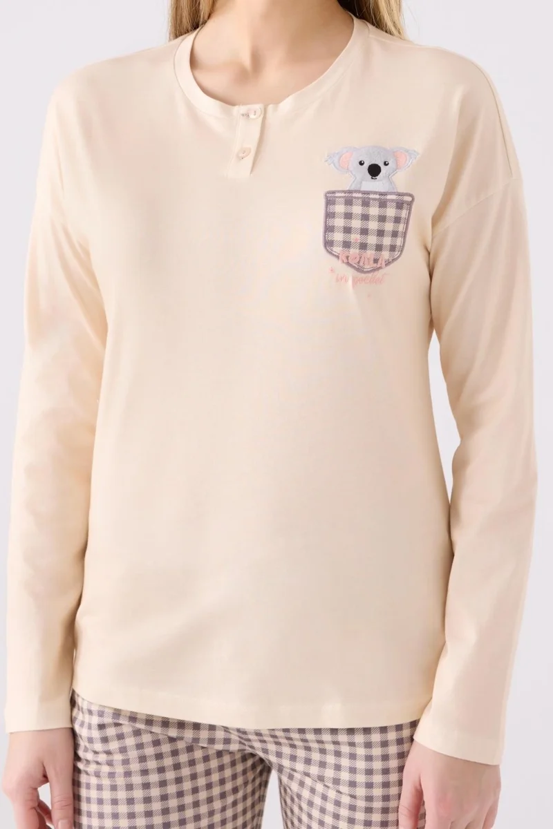 ارنيتا Women's Cotton Pajama Set, Koala Picture