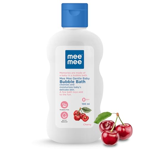 Mee Mee Baby Body Wash | Pk of 1(100ml) With Cherry & Fruit Extracts | Tear-Free Formula | Moisturizes and Soothes Skin | Natural Head to Toe Baby Mild Bubble Bath Dermatologically Tested - Image 1