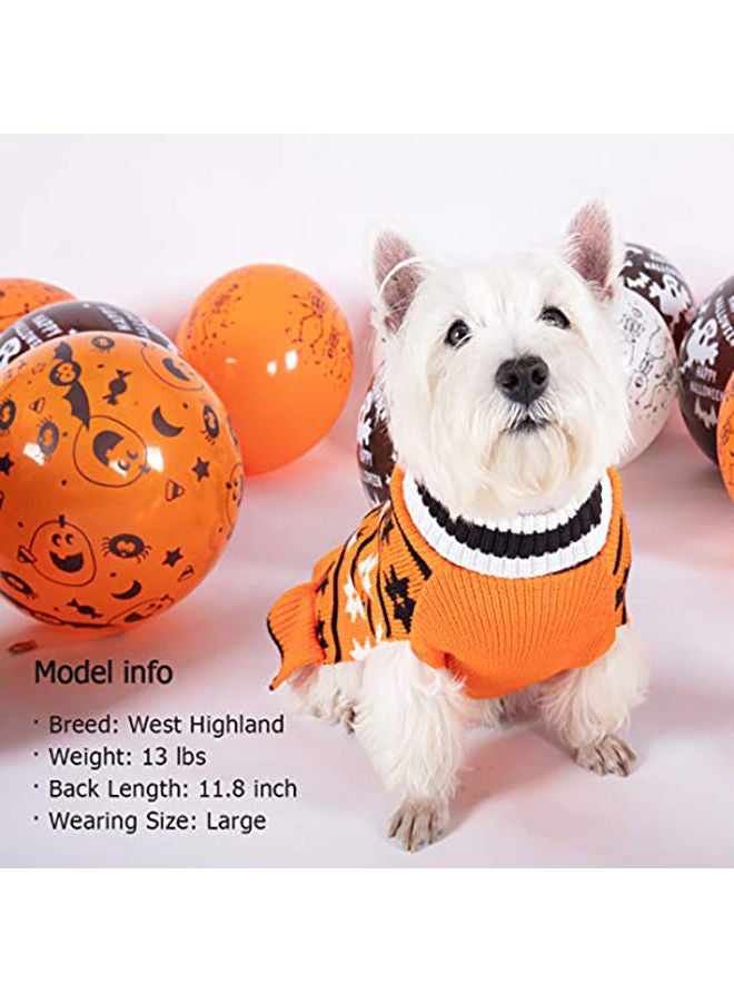 NIBEMINENT Kyeese Dog Sweater Dress Orange XL - Image 4