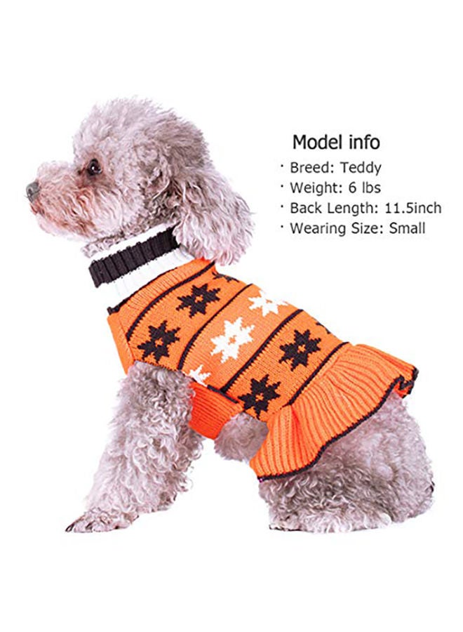 NIBEMINENT Kyeese Dog Sweater Dress Orange XL - Image 2