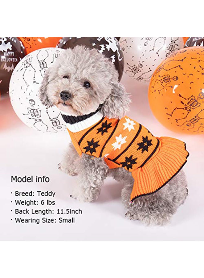 NIBEMINENT Kyeese Dog Sweater Dress Orange XL - Image 5