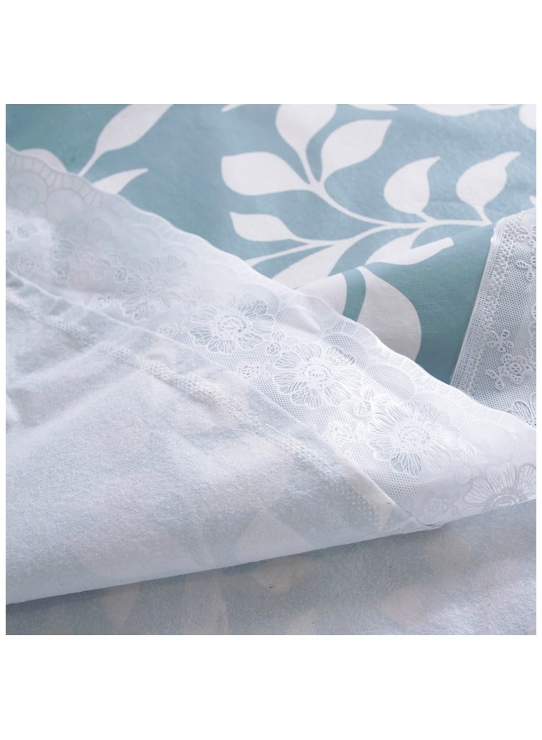 Indoor Outdoor Tabletop for Spring Summer Decorations, Picnics and Dinner Parties - Stain and Water Resistant, PVC composite flannel Tablecloth, 60" Round - Image 2