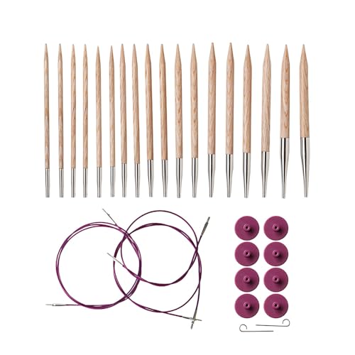 KnitPicks Knit Picks Options Wood Interchangeable Knitting Needle Set - US 4-11 (Sunstruck) - Image 1