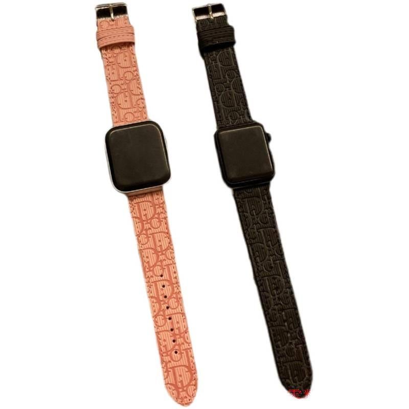 سوار ساعة ذكية سوار جلدي كلاسيكي متوافق مع Apple Watch بملاءمة قابلة للتعديل وحزام بديل للاستخدام اليومي باللون Beige قابل للتعديل للاستخدام الخارجي سهل الحمل - Image 5